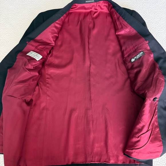 Oscar de la Renta Blue Navy Blazer with Gold Buttons - Picture 8 of 13